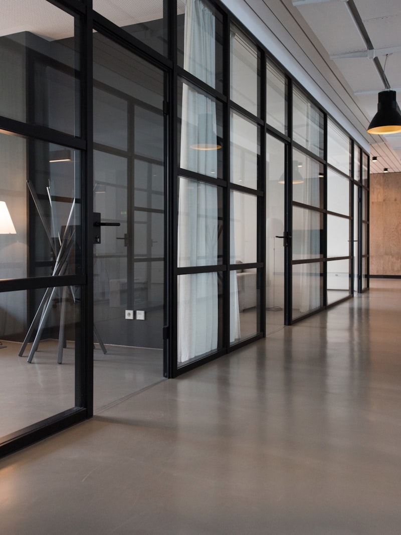 Bright professional workplace interior