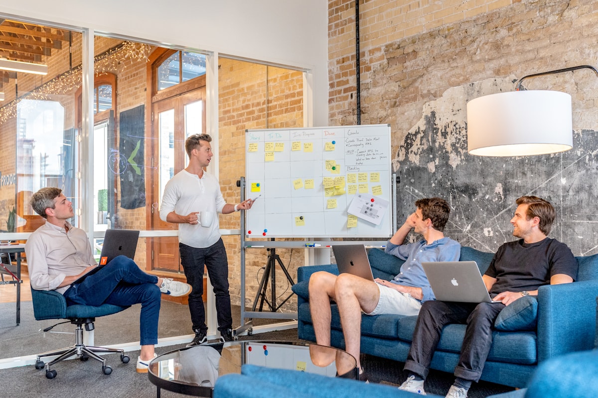 Team presenting research findings during a strategy discussion